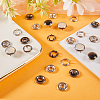 40 Sets 2 Colors Brass Snap Buttons FIND-GF0005-09-4