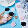 30Pcs 3 Styles 3D Rose Flower Polyester Computerized Embroidered Ornament Accessories FIND-GF0006-03A-3