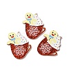 Christmas Translucent Resin Pendants RESI-K019-09D-1