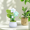 1Pc Hand Knitted Potted Plants Crochet Flower DJEW-SC0001-15B-6