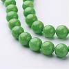 Natural Mashan Jade Round Beads Strands G-D263-10mm-XS17-2