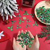 400Pcs 2 Styles Cloth Red Berry Leaf FIND-SC0012-19-3