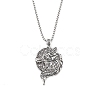 Zinc Alloy Pendant Necklaces NJEW-M211-08A-ASP-1