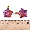 Lampwork Pendants GLAA-T023-06K-4