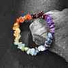Chakra Gemstone Stretch Bracelets X-BJEW-JB02288-01-6