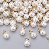 Acrylic Pearl Pendants X-IFIN-I031-02A-G-2