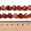 Natural Red Banded Agate Beads Strands G-Z119-A05-03-6
