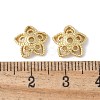 Flower Brass Bead Caps KK-F892-34G-14-2