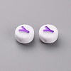 Opaque White Acrylic Beads MACR-N008-45B-2