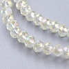 Electroplate Glass Beads Strands EGLA-D020-3x2mm-70-3