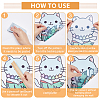 Translucent PVC Self Adhesive Wall Stickers STIC-WH0015-056-8