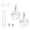 Transparent Glass Kerosene Lamp AJEW-WH0314-458-1