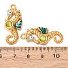 304 Stainless Steel Enamel Pendants STAS-Z193-13G-07B-3