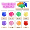 240Pcs 9 Colors Acrylic Beads MACR-YW0001-71-2