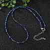 Natural Lapis Lazuli Beaded Necklaces NJEW-JN02492-01-4