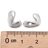Letter Slider Beads for Watch Band Bracelet Making ALRI-O012-L-NR-3
