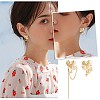 Clear Cubic Zirconia Heart with Moon & Star Asymmetrical Earrings JE968A-7