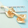 Texture Alloy Hair Barrettes AJEW-M043-01G-01-4