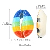 40Pcs 5 Styles Printed Natural Cowrie Shell Beads SHEL-FS0001-05-4