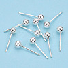 925 Sterling Silver Round Ball Stud Earrings STER-T005-01E-3