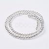 Non-magnetic Synthetic Hematite Bead Strands G-P262-20-4mm-S-2