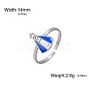 304 Stainless Steel Enamel Cuff Open Rings WG1A863-01-2