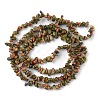 Natural Unakite Beads Strands LS-G-G0003-B13-3