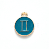 Alloy Enamel Pendants X-ENAM-S124-01B-05I-2