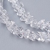 Transparent Glass Beads Strands EGLA-J145-4mm-NB01-3
