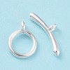 Eco-friendly Brass Toggle Clasps KK-D082-12S-2