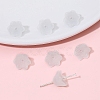 10Pcs Gradient Color Transparent Glass Bead Caps PW-WG464DA-12-1