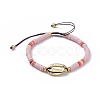 Nylon Thread Braided Beads Bracelets BJEW-JB04554-M-2