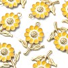 8Pcs Alloy Enamel Pendants ENAM-YW0002-31H-2