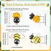 16Pcs 2 Styles Handmade Lampwork Beads LAMP-UN0001-03-3