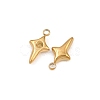 304 Stainless Steel Pendant Rhinestone Settings STAS-H241-27G-2
