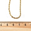 Ion Plating(IP) 304 Stainless Steel Rope Chain Necklaces STAS-M174-009G-3