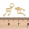 Brass Micro Pave Cubic Zirconia Pendants KK-G544-40G-3