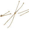Adjustable 304 Stainless Steel Slider Bracelets Making STAS-T050-031G-3