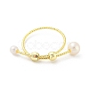 Brass Finger Ring RJEW-H220-42G-2