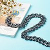 Spray Painted CCB Plastic Curb Chains & Cable Chains AJEW-JB01046-7