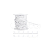 22.5M Nylon Braided Trim with Elastic Button Loops OCOR-BC0006-77-8