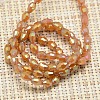 Electroplate Glass Beads Strands EGLA-J013-4X6mm-F05-2
