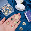 30Pcs 15 Styles Alloy Enamel Pendants FIND-SC0023-25-3