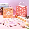 12Pcs 5 Colors Rectangle with Sunflower Pattern Paper Gift Bags CARB-FS0001-06-10