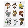 DIY Animal Theme Diamond Painting Stickers Kits For Kids X-DIY-O016-15-2