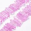 Natural Quartz Crystal Points Beads Strands G-K181-B03-1
