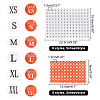 60 Sheets 12 Styles Clothing Size Round Sticker Labels DIY-CA0001-84-2