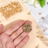 40Pcs Brass Micro Pave Clear Cubic Zirconia Stud Earring Findings KK-BBC0022-23-3