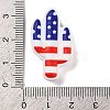 Independence Day Silicone Focal Beads SIL-R147-01B-3