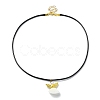 Natural Shell Fairy Pendant Necklace NJEW-JN04612-2